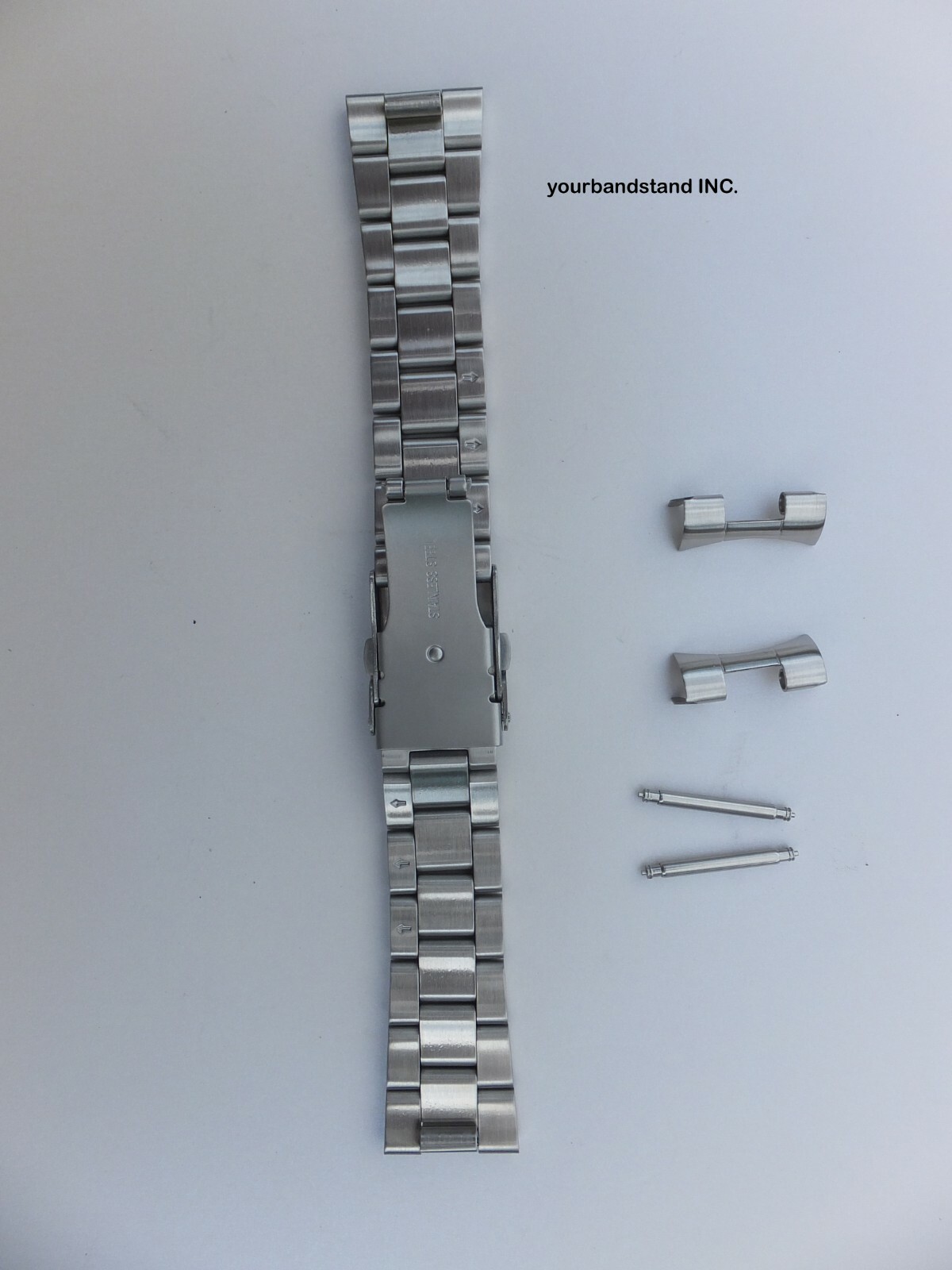 22mm CURVED STAINLESS STEEL OYSTER BRACELET FIT SEIKO 7S26,SKX007,SKX009,SKX011
