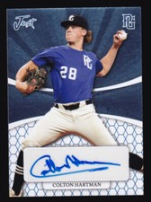2022 Leaf Perfect Game Just COLTON HARTMAN 🔥 Auto /4 Platinum Motion