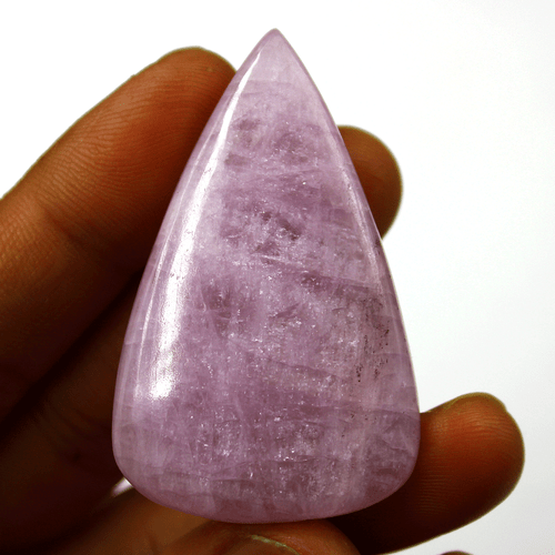 2 Pcs Natural Kunzite Untreated 53.3mm-53.7mm Top Grade Cabochon Loose Gemstones - Picture 4 of 11