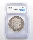 1881-O Morgan Silver Dollar MS61 PL ICG *0435