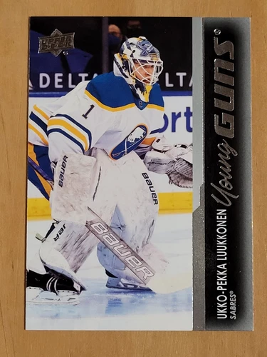 Ukko-Pekka Luukkonen 2021-22 Upper Deck Young Guns YG Rookie RC #202 Buffalo