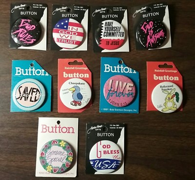 ASSORTMENT OF BUTTONS - Vintage Christian+ /USA /Someone Special - Pick Your Own