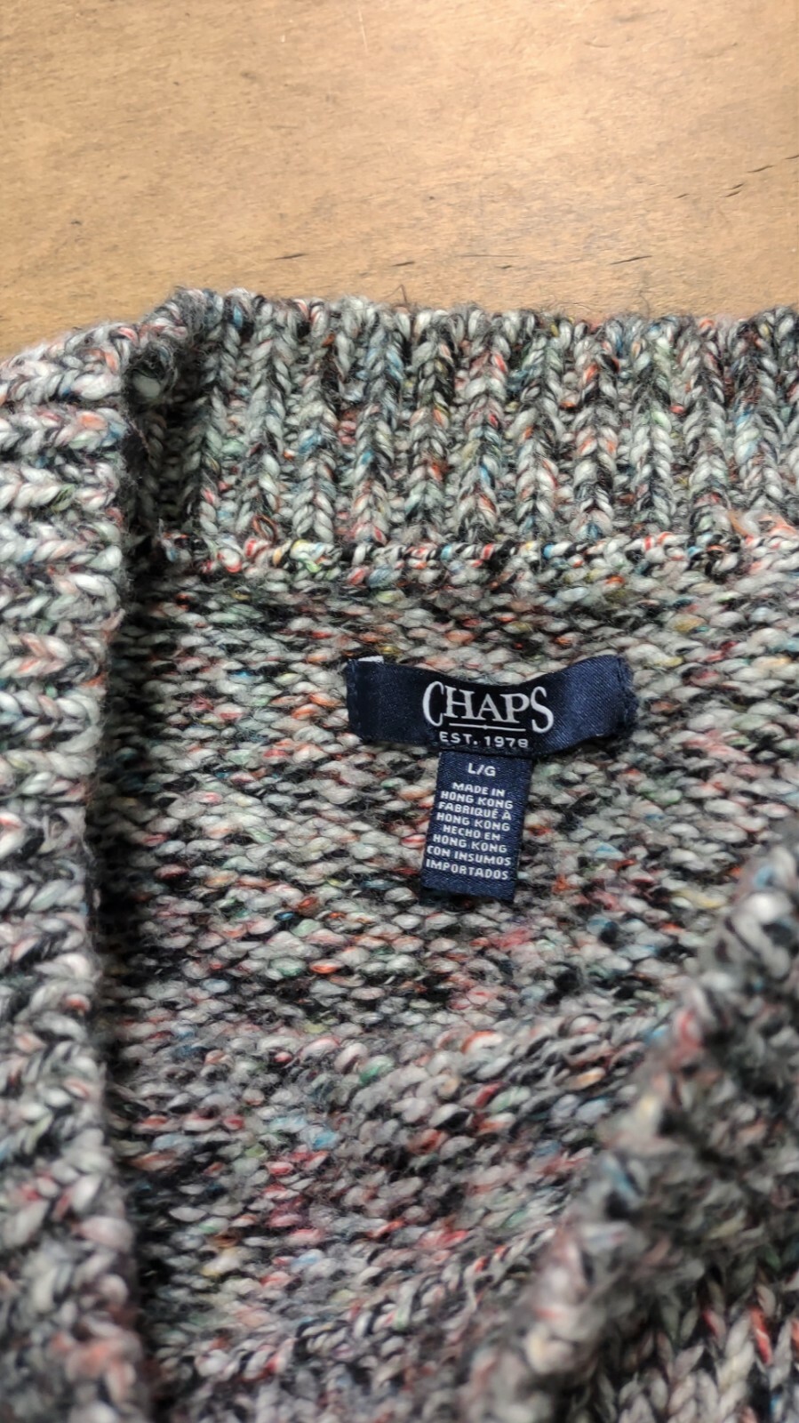 Chaps Multicolor Long Sleeve Pullover Sweater Cot… - image 3