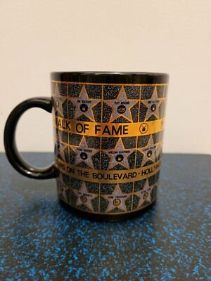 #ad #ad Vintage Rare Karol Western Corp Walk Of Fame Hollywood Stars Coffee Cup Mug USA AU $35.00