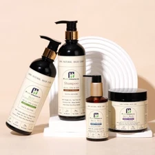 Moisturizing  Vegan & Organic Hair Care Set with 4Pcs 16.6 fl oz + 5.6fl oz