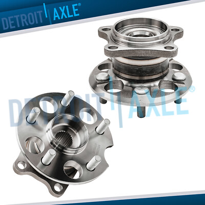AWD Pair Rear Wheel Bearing Hub Set for 2004 - 2009 Venza Highlander RX330 RX350