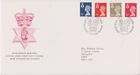 GB ROYAL MAIL FDC 1990 NORTHERN IRELAND MACHIN DEFINITIVES 17p-37p BUREAU PMK