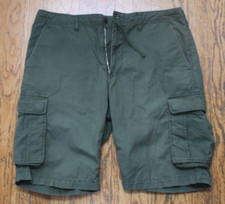 Mens Cotton Cargo Shorts Relaxed Fit Outdoor Hike Sports Multi-Pocket Size L