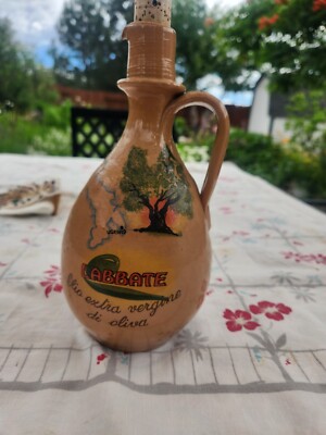 Labbate Olio Extra Vergine di Oliva Vintage Made in Italy 8'' Olive Oil Jar