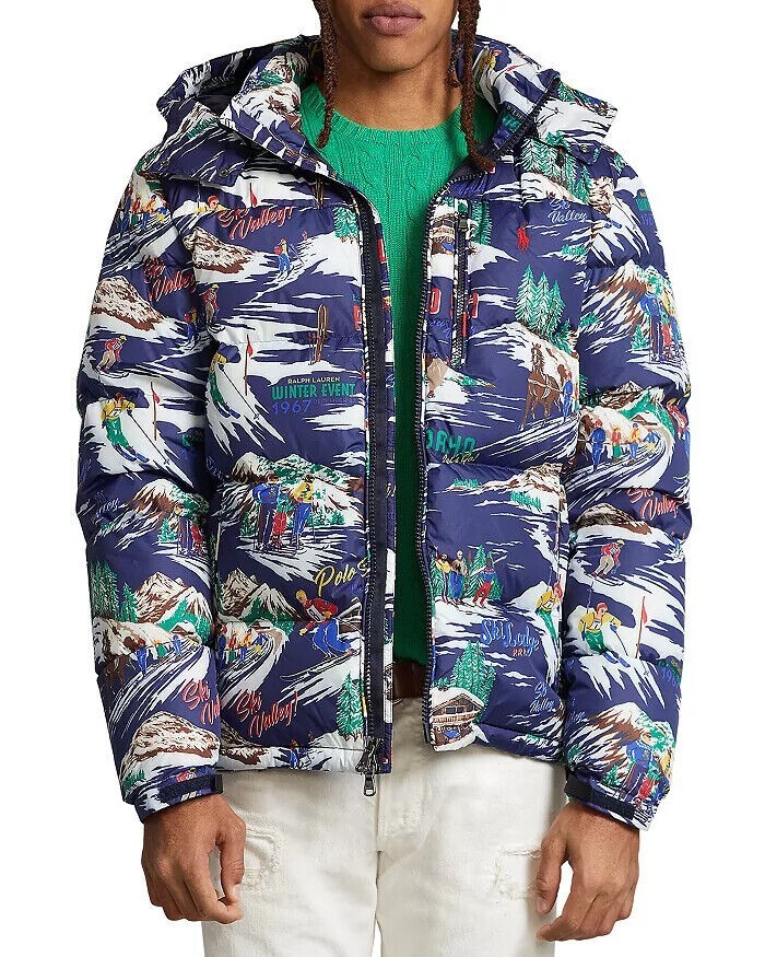 Polo Uomo Ralph Lauren Pony Puffer Trapuntato USA Sci Ghiaccio Skater Piumino Sci S