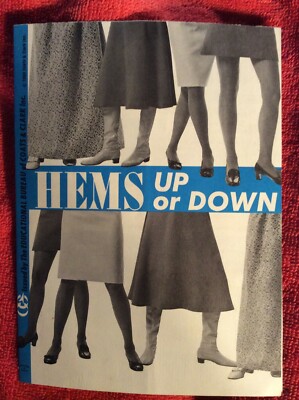 HEMS UP OR DOWN 1969 HEM WITH SEAM BINDING STRETCH LACE STITCH HEMLINE PAMPHLET