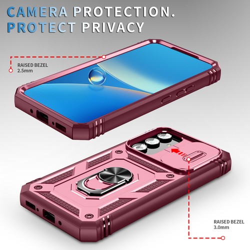 Slide Camera Lens Protection Ring Holder Case For Samsung Galaxy A54 A34 A25 A14 - Zdjęcie 79 z 97