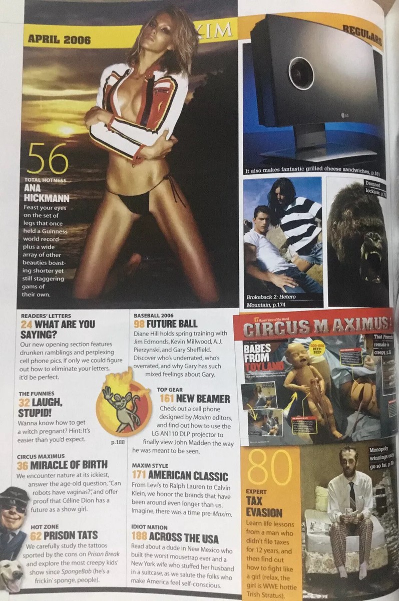 Maxim Magazine #100 April 2006 Jessica Simpson Pam Anderson