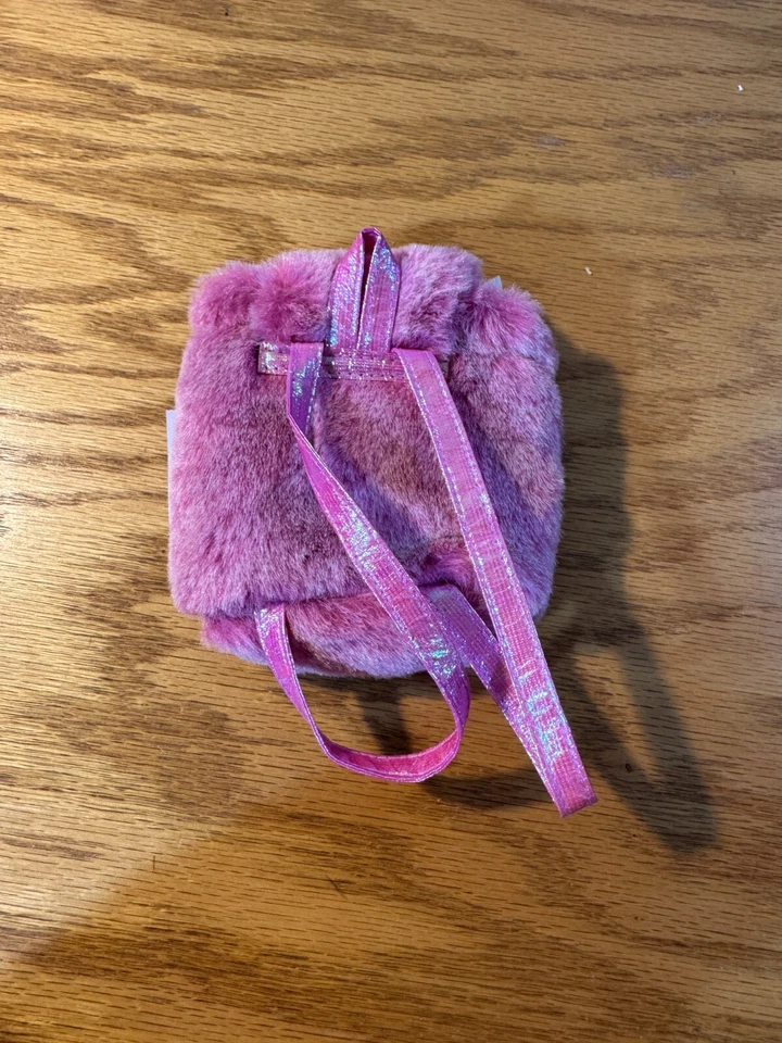 American Girl Doll Pink Fuzzy Backpack 2004 Retired 328 - Image 2 of 3