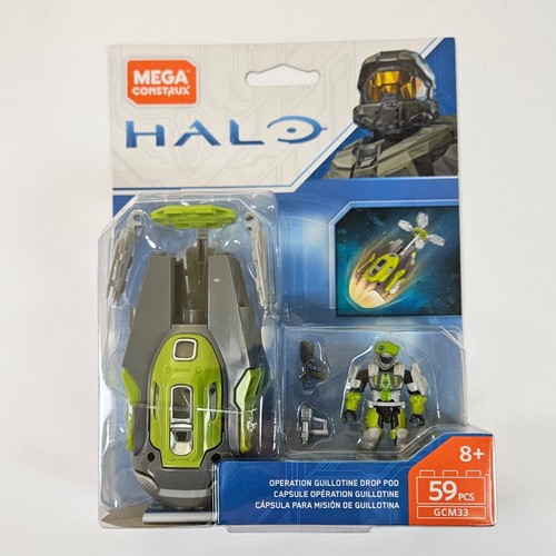 HALO OPERATION GUILLOTINE DROP POD MICRO FIGURE SET MEGA CONSTRUX 59pc MOSC 2018 - Picture 2 of 6
