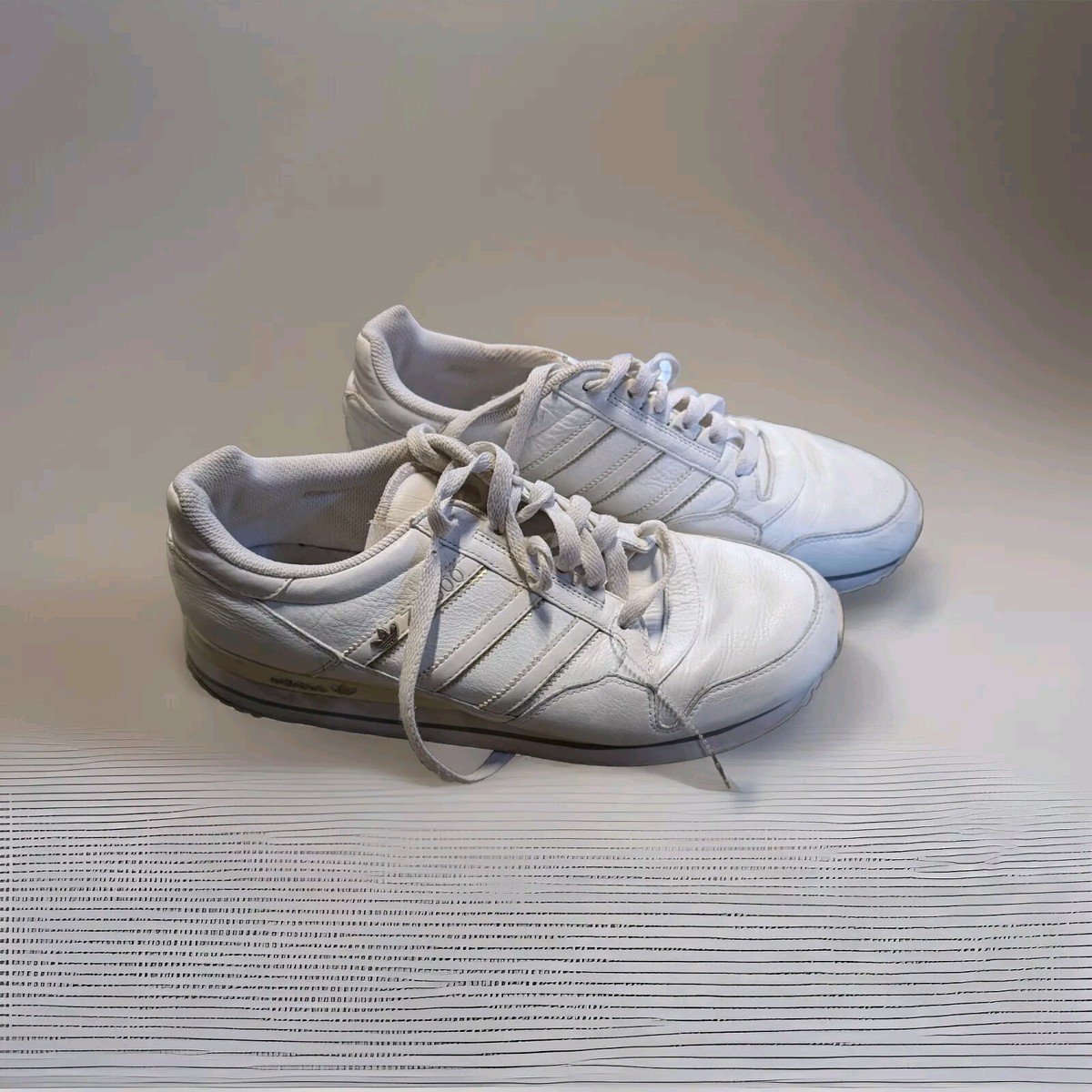 aさま Adidas Originals ZX 500 Athletic Shoes White 116506 Low Top Men's