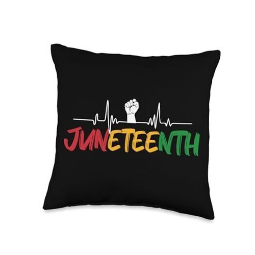 Pride Independance Day Freedom African American Throw Pillow