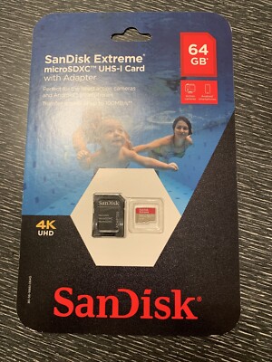 SanDisk Extreme microSDXC UHS-I Card 64GB with Adapter