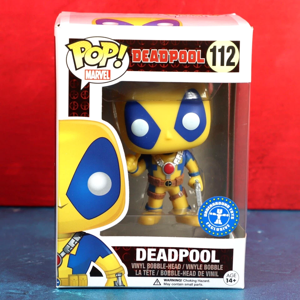 Funko Pop Deadpool 拇指 112 黄色地下玩具独家 2015 年保护 — 第 2/4 张图片