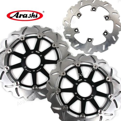 Arashi Front & Rear Brake Rotors For Yamaha FZR1000 GENESIS 1987 1988 1989 BK - Picture 2 of 11