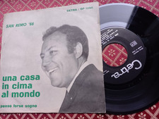 CLAUDIO VILLA UNA CASA IN CIMA AL MONDO PENSO FORSE SOGNO ITALY 45  EX ++/EX++