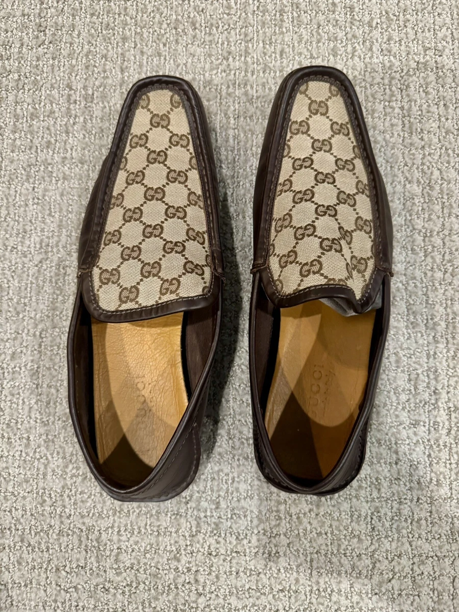 size 11.5G - Gucci MAC80 Sneaker Off White Brown Leather GG Gucci Sneakers Size 12 US main image 4