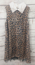 BEAUTEES Girls Dress Sequins Animal Print Party Special Occasion Dress Size 10