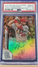 Paul Goldschmidt - 2020 Ben Baller Chrome Autograph Orange Refractor  PSA 10