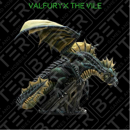 Reaper Miniatures Valfuryx Dragon D&D Dungeons & Dragons Pathfinder 28mm
