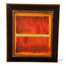 Abstract Expressionism Framed Color Block Painting