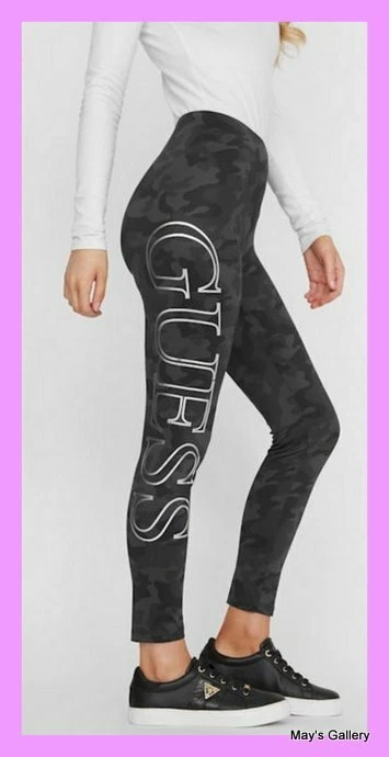 GUESS Jeans Logo Legging Leggings Athletic Pants Track NWT Yoga XS