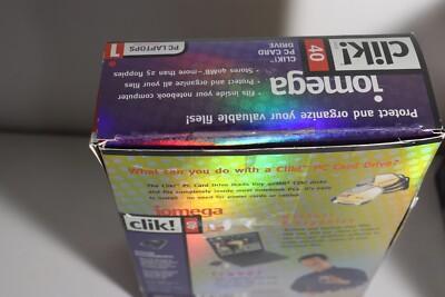 Vintage - Iomega Clik! 40mb PC Card Drive for PC Laptops Brand New