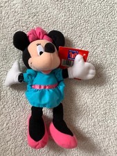 Mattel Minnie Beanbag Plush 8-9 inch High, Disney, Minnie Mouse