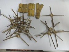 Stained Glass Supplies-LOT brass cross bars and brass plated spiders