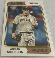 2023 Topps Heritage Baseball Adrian Morejon San Diego Padres base card #163