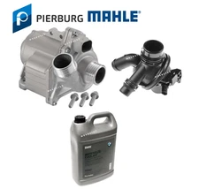 For BMW 740i 740Li Electric Water Pump w/ Bolts & Thermostat + Coolant Kit OES
