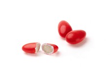CONFETTI ARBUES Artigianali Classici con MANDORLA INTERA, Colore ROSSO - 500gr