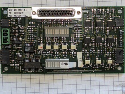 60 DAY ANILAM CNC SINK I/O 33000279 FROM ANILAM 4200T 3000 5000 ETC REV A