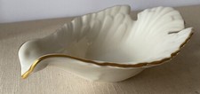 Piatto colomba vintage Lenox ciotola uccellino fine Cina bigiotteria noce caramelle bordo oro 24k usato in ottime condizioni