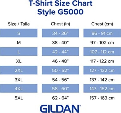 Gildan Men's Heavy Cotton T-Shirt Style G5000, 10-Pack Size Large Color Royal - Picture 6 of 6