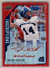 2015 Upper Deck Inscriptions Taylor Heinicke Autograph Red Rookie #TH 38/149