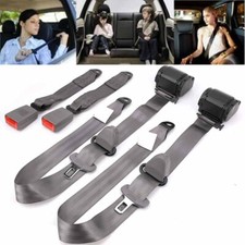 2pcs Retractable 3 Point Safety Seat Belt Straps Car Vehicle Adjustable Belt 2pcs Retractable 3 Point Safety Seat Belt Straps Car Vehicle Adjustable Belt