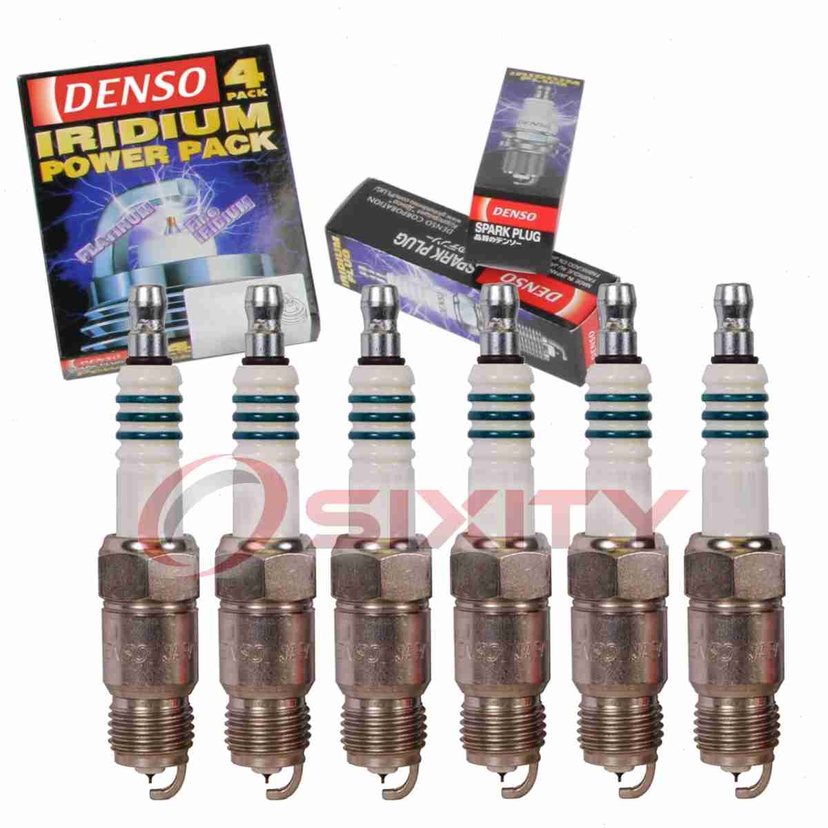 6 pc Denso Iridium Power Spark Plugs for 1990-1995 Pontiac Trans Sport 3.1L fa