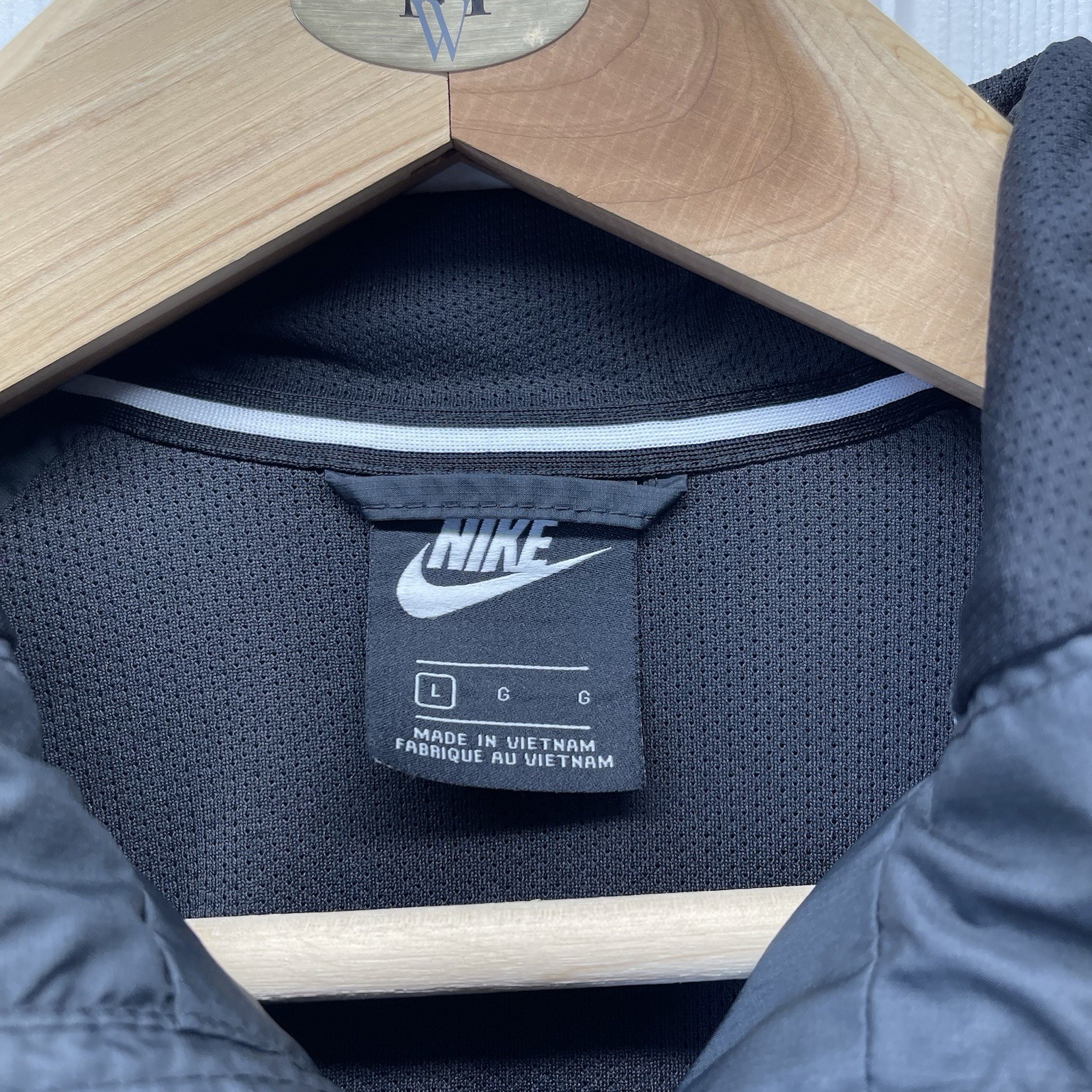 SACAI X NIKE Giacca a vento Nike uomo con cappuccio leggera resistente alle intemperie taglia L