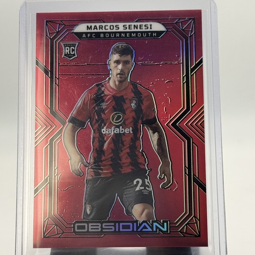 Marcos Senesi 2022-23 Obsidian Red Flood /10 RC Rookie Bournemouth Argentina