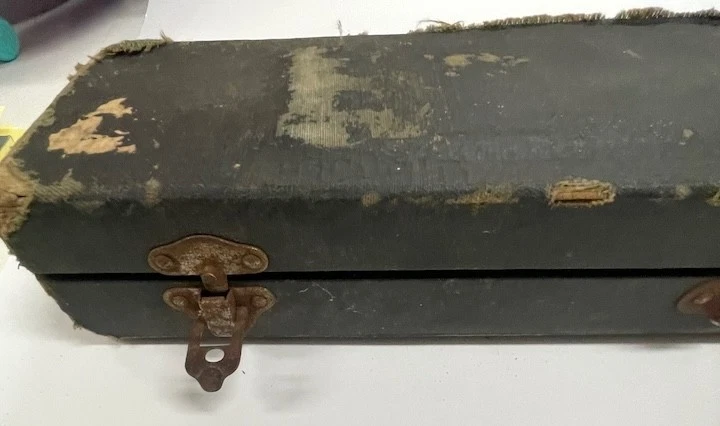 Clarinete de plata vintage C. J. Boston Elkhart Indiana en estuche Foto 3 de 4