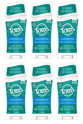 #ad #ad Tom#x27;s of Maine Long Lasting Aluminum Free Natural Deodorant Unscented 6 Pack $24.49