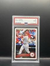 2011 Topps Joey Votto #5 Cincinnati Reds PSA 9 MINT