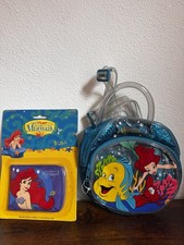 Vintage Disney The Little Mermaid Mini Backpack 90s Clutch Purse And NEW Wallet