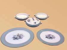 Royal Worcester - Woodland - vintage gilded fine bone china tableware - 5 Pieces